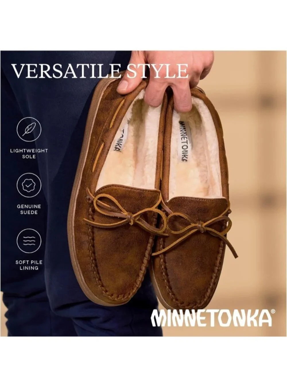 Minnetonka men’s beige
